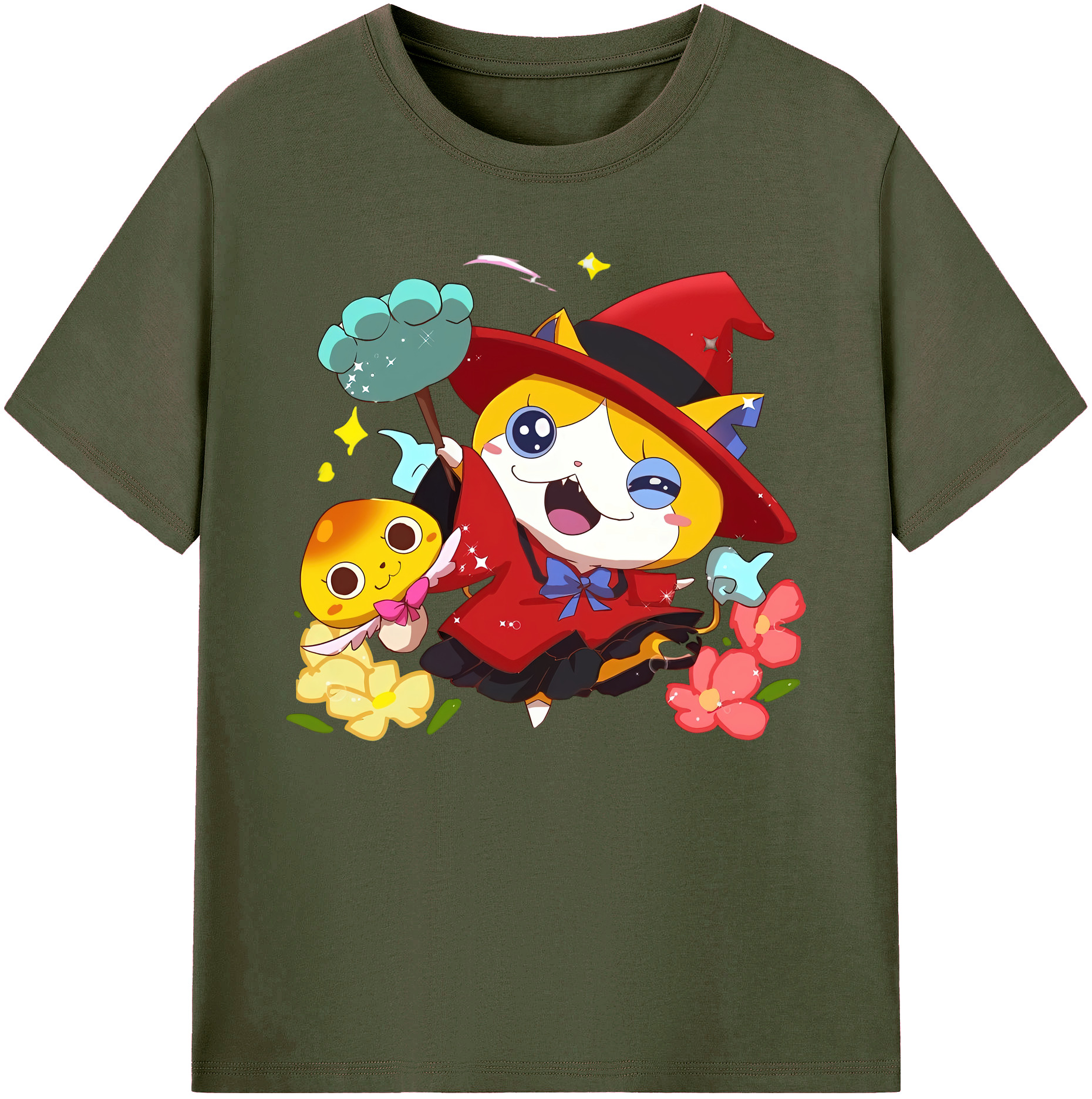 （画像用） 妖怪ウォッチ Yo-kai Watch 綿100％ メンズ半袖Tシャツ｜肌触りやわらか＆通気性